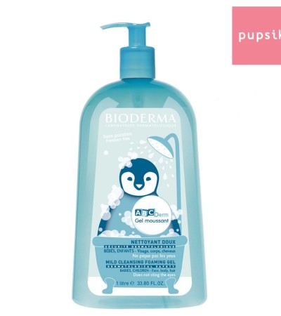 Bioderma ABCDerm沐浴露（凝胶慕斯），1L，有效期02/25