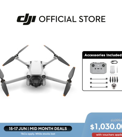 DJI Mini 3 Pro - Camera Drones | Under 249g | Tri-Directional Obstacle Sensing | 4K HDR Video | Focus Track | True Vertical Shooting |