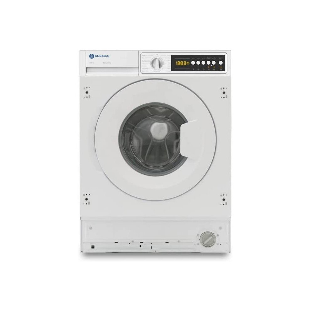 White Knight BIWM148 Integrated Washer 8Kg 1400 Spin - White 